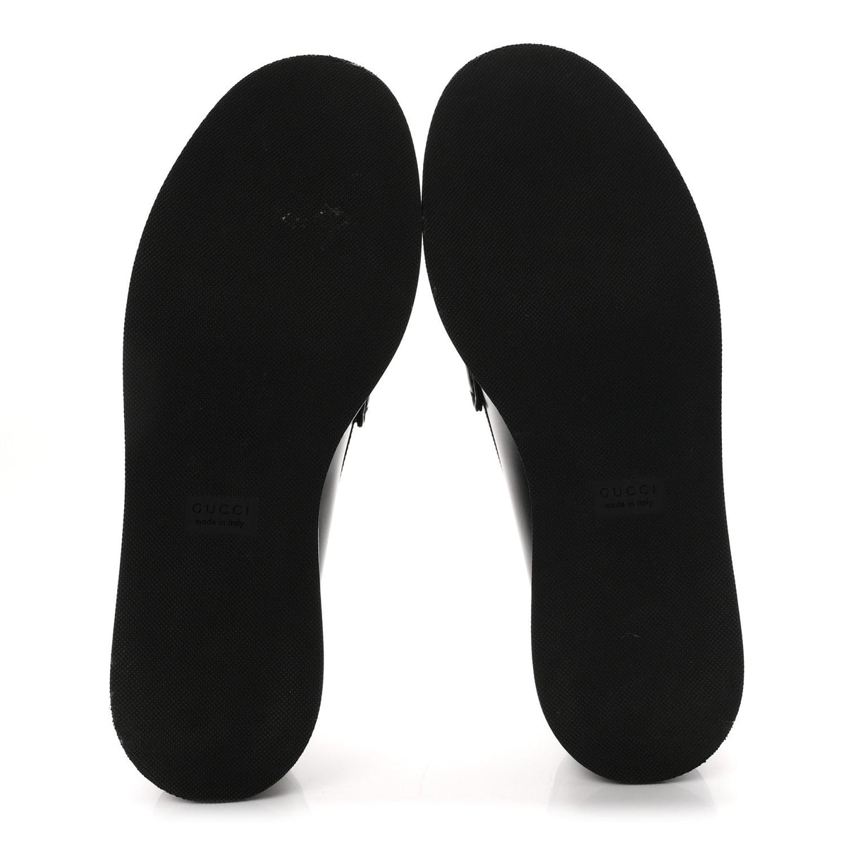 Gucci Kama Calfskin Women's Horsebit Wedge Platform Loafers 38.5 Black