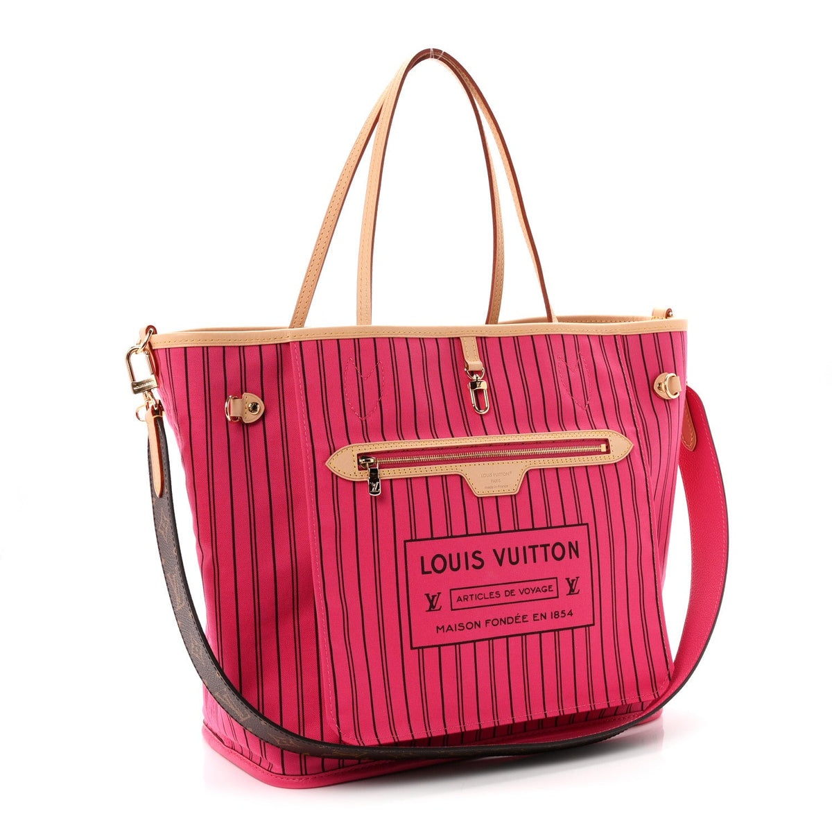 Monogram Inside Out Neverfull Bandoulier Handbag