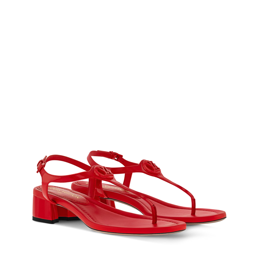 Women's Sunkiss Sandal Black Patent Calf Leather 1AHO62