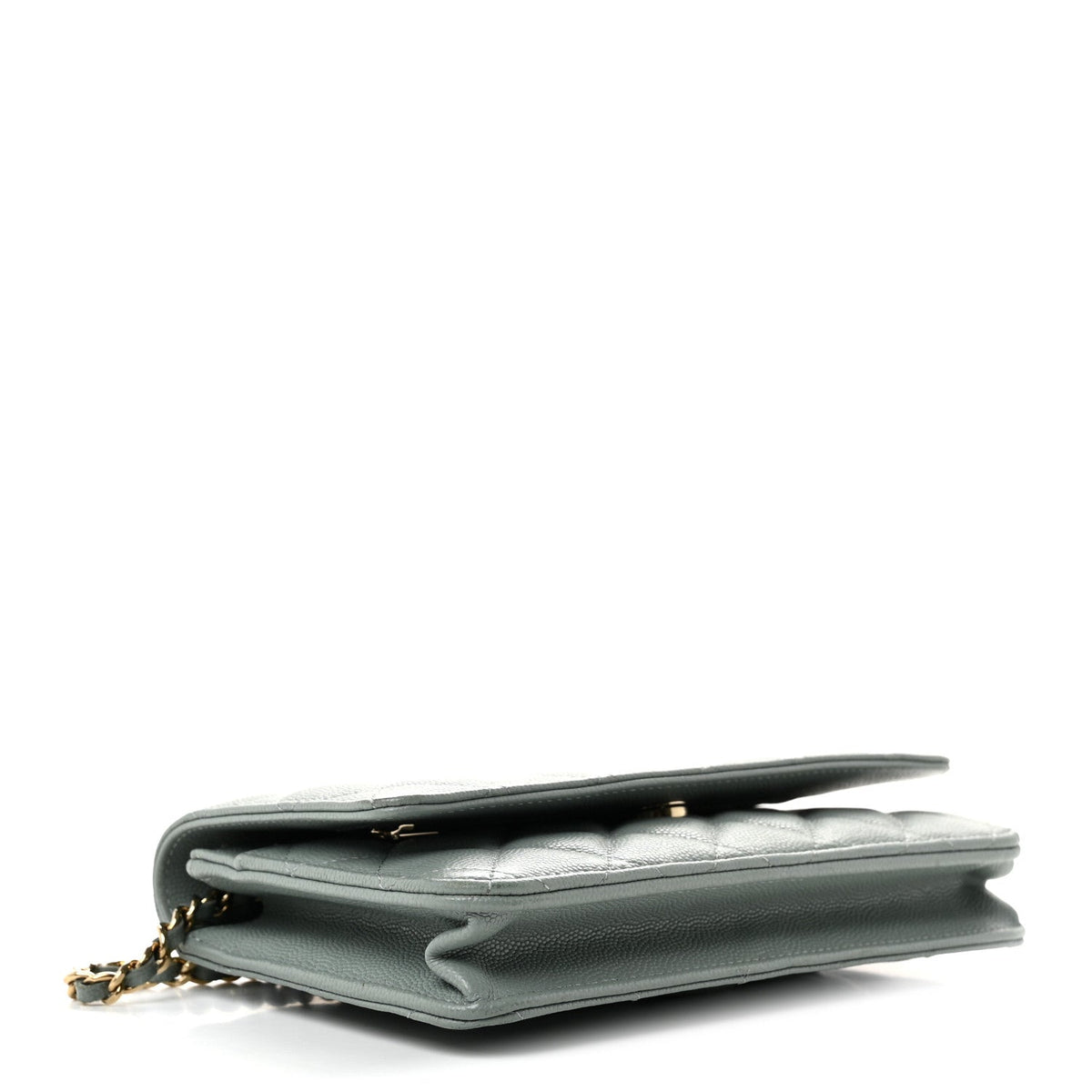 Quilted Caviar Wallet Bag