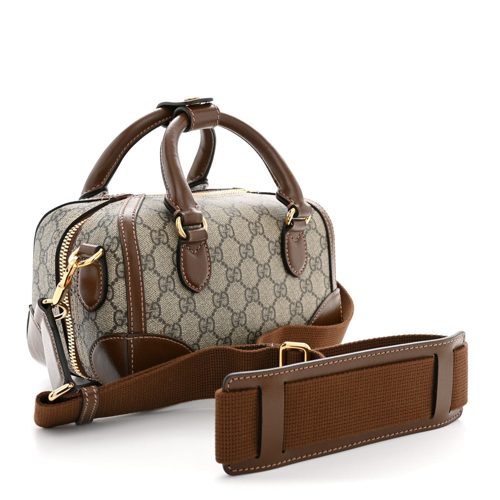 Gucci GG Supreme Interlocking G Small Duffle Beige Ebony