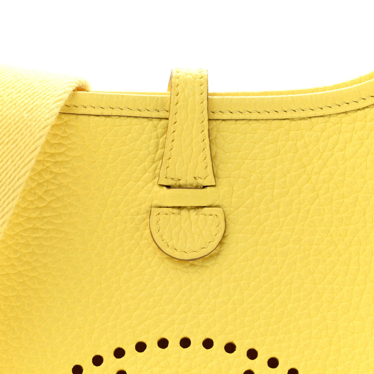 Taurillon Clemence Evelyne Tpm Lime Handbag