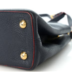Louis Vuitton Taurillon Capucines PM Marine Rouge