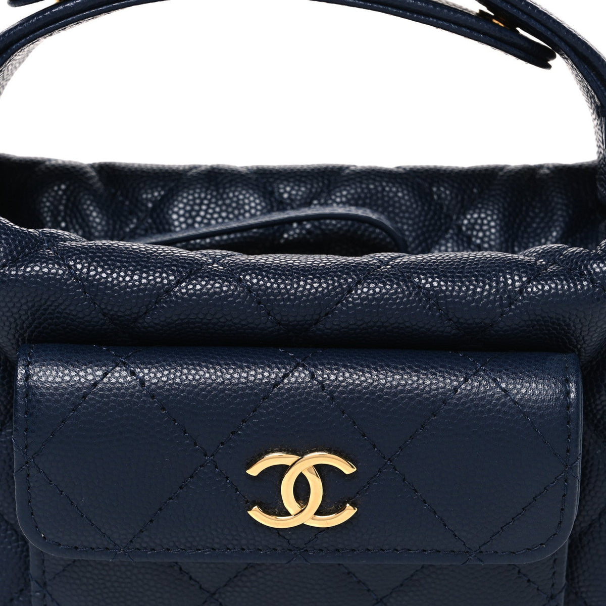 Quilted Caviar Hobo Bag