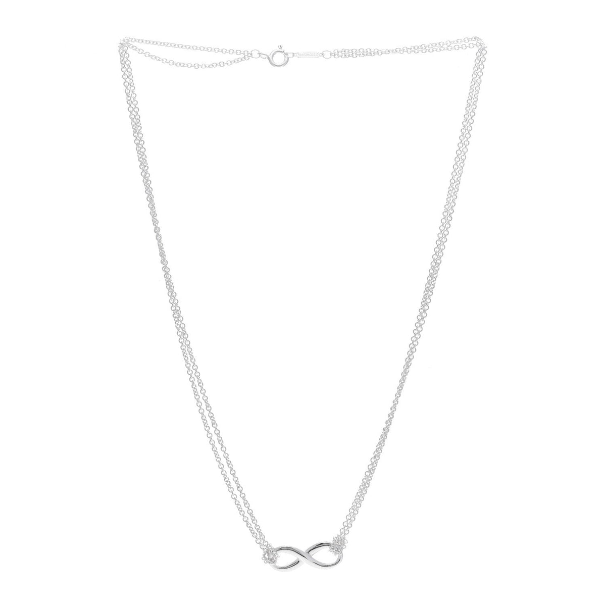 Sterling Silver Infinity Pendant Necklace