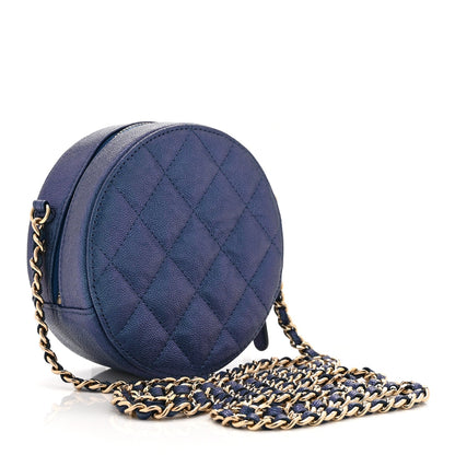 Quilted Caviar Clutch Bag