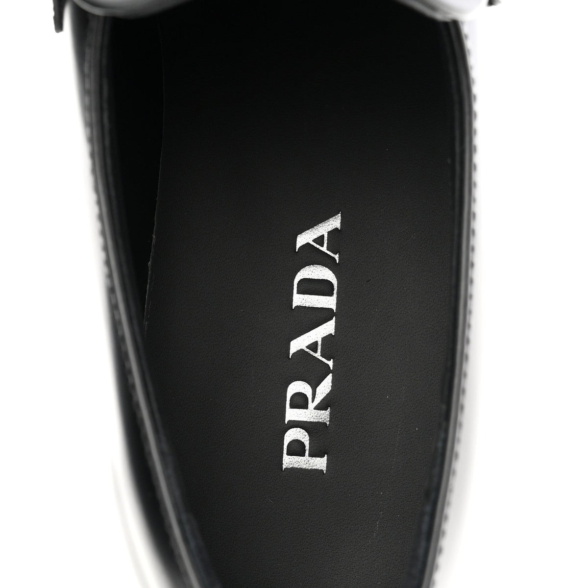 Prada Spazzolato Women's Loafers 40.5 Black