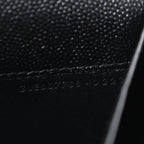 Saint Laurent Grain De Poudre Uptown Chain Wallet Black