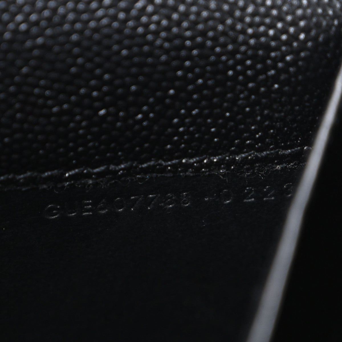 Saint Laurent Grain De Poudre Uptown Chain Wallet Black