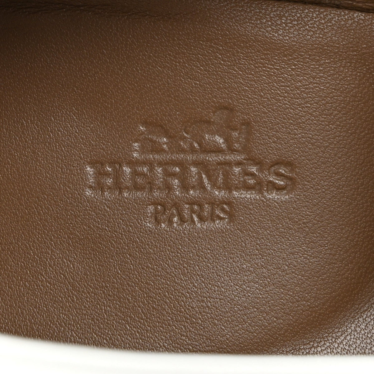 Hermès Goatskin Women's Paris Loafers 38 Beige Glaise