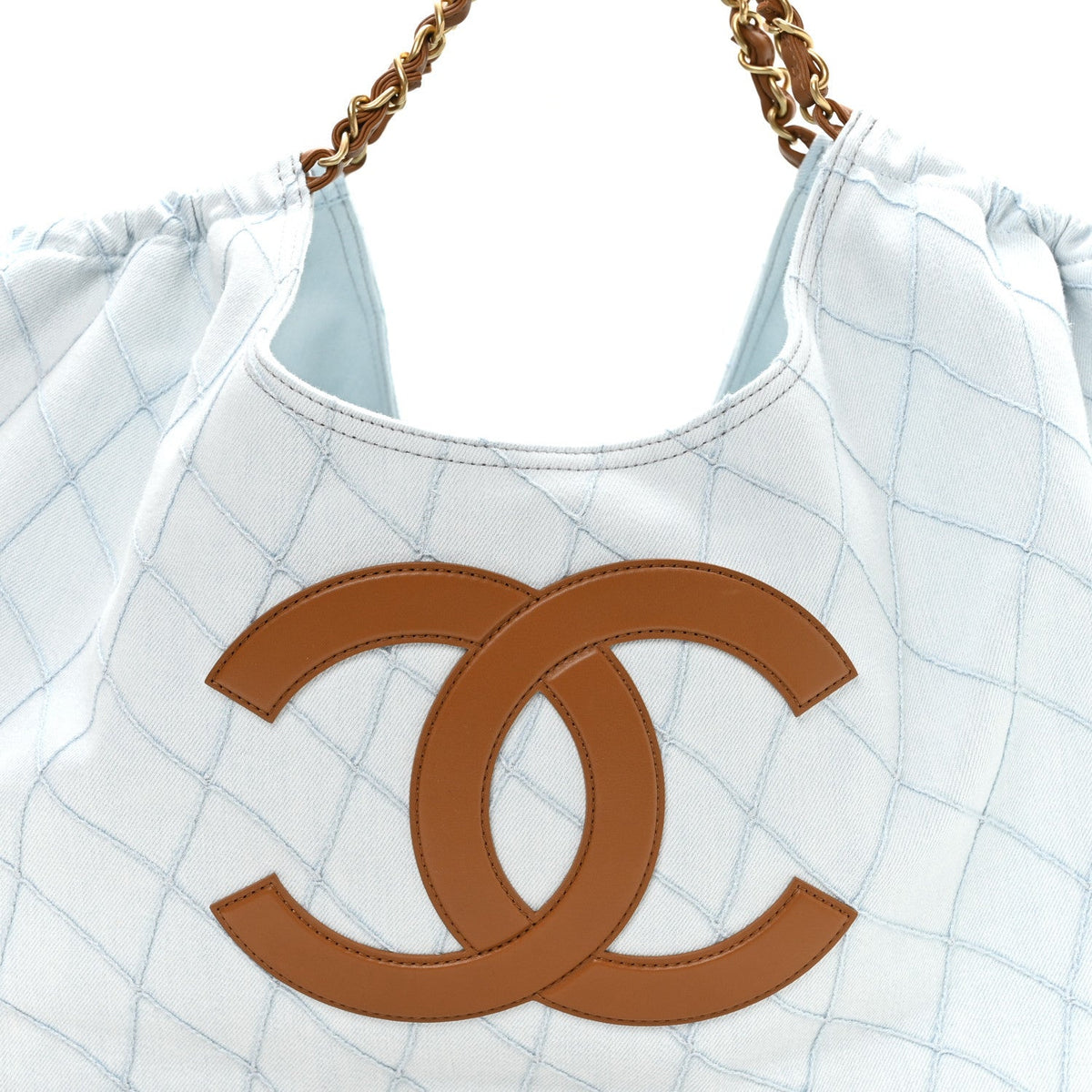 Small Quilted Calfskin Tote Bag