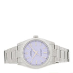 Rolex Stainless Steel 34mm Oyster Perpetual Watch Lavender