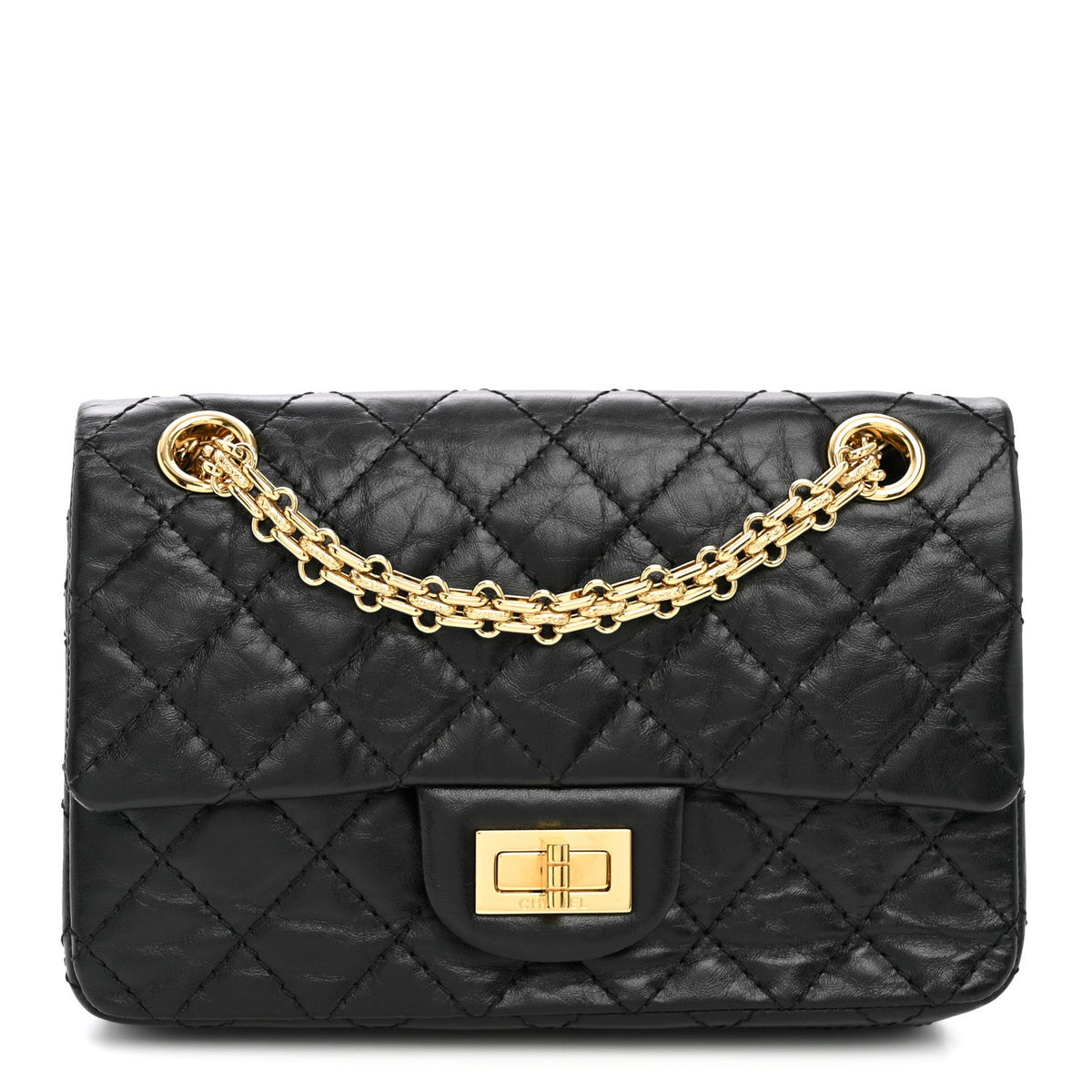 Mini Quilted Calfskin Flap Shoulder Bag