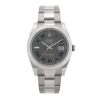 Rolex Stainless Steel 41mm Oyster Perpetual Datejust Watch Slate 126300