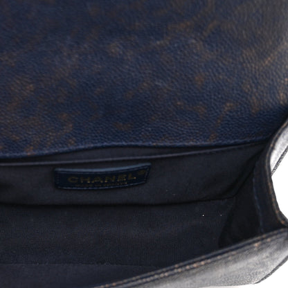 Small Caviar Flap Shoulder Bag