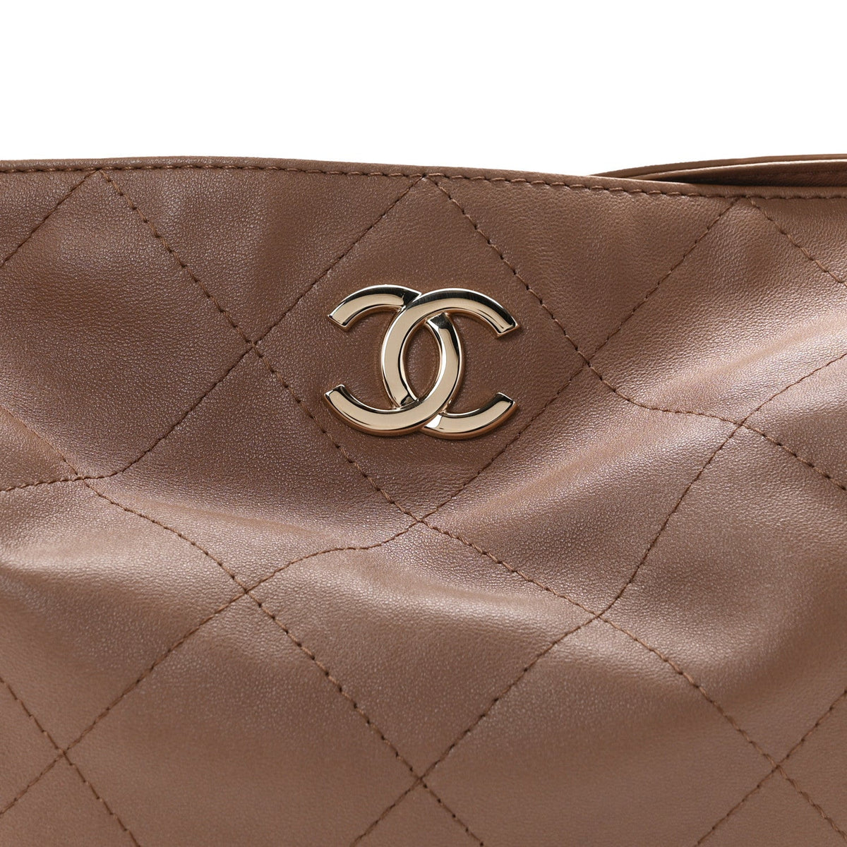 Maxi Quilted Lambskin Hobo Bag