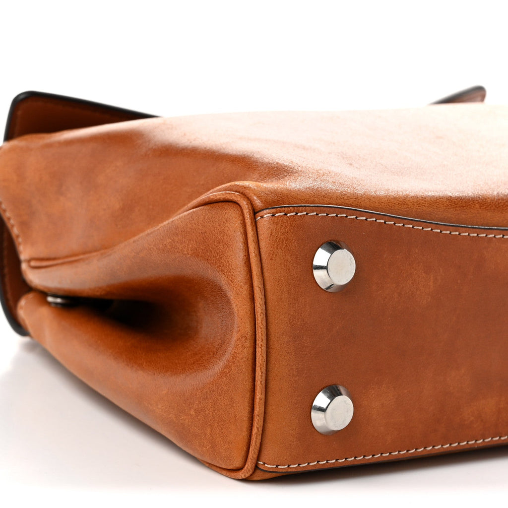 Balenciaga Lambskin Mini Rodeo Top Handle Bag Tan Cowboy