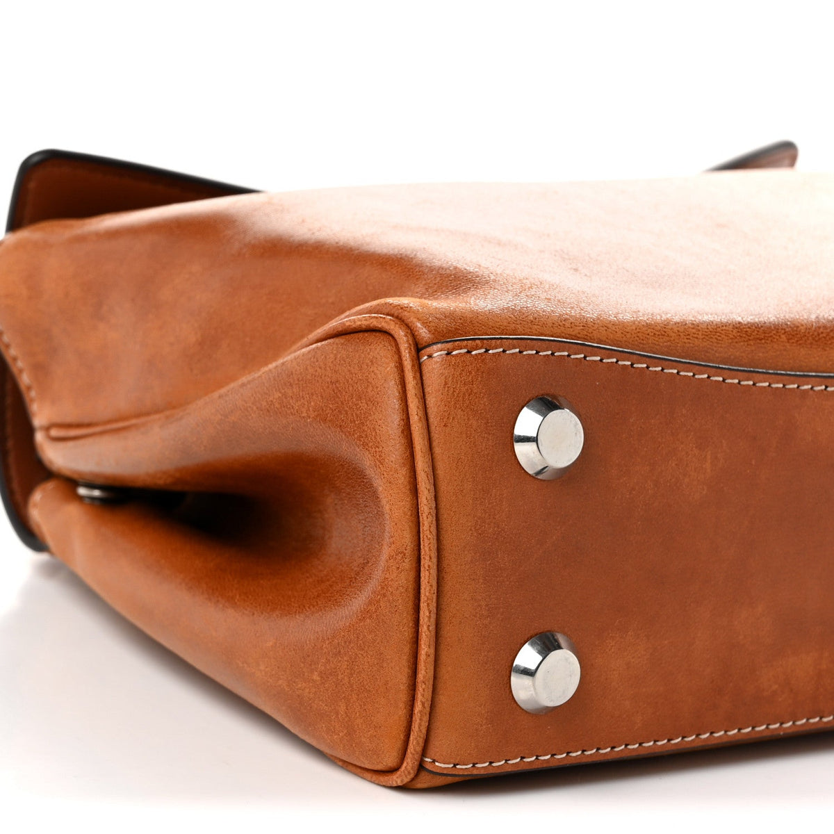 Balenciaga Lambskin Mini Rodeo Top Handle Bag Tan Cowboy