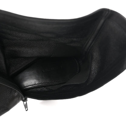 Balenciaga Shiny Soft Sheepskin Glove 8cm Women's Ankle Boots Black