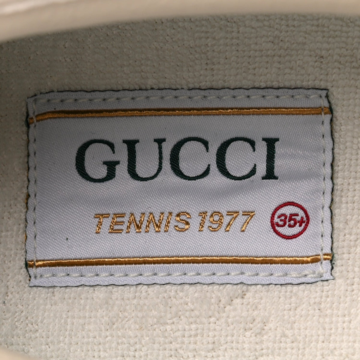 Gucci Canvas Women's GG Monogram 1977 Tennis Slip On Sneakers 35.5 Beige