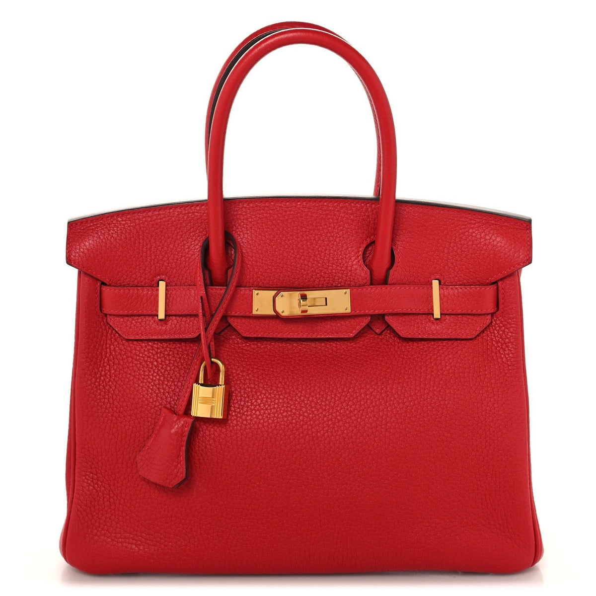 Hermes Togo Birkin 30 Rouge Casaque