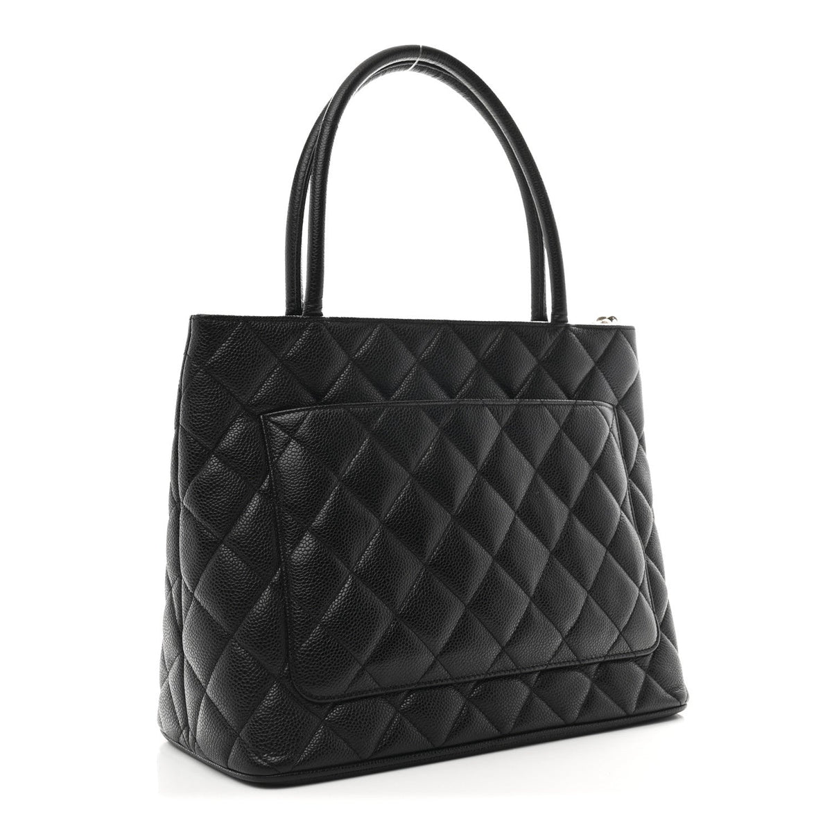 Quilted Caviar Tote Bag