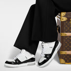 LV Trainer Sneaker Black White