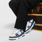 Louis Vuitton LV Trainer Sneaker â€˜Denim Monogram Blueâ€™