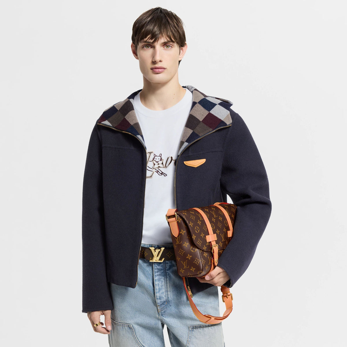 Men's Christopher Messenger Bag Monogram Archive