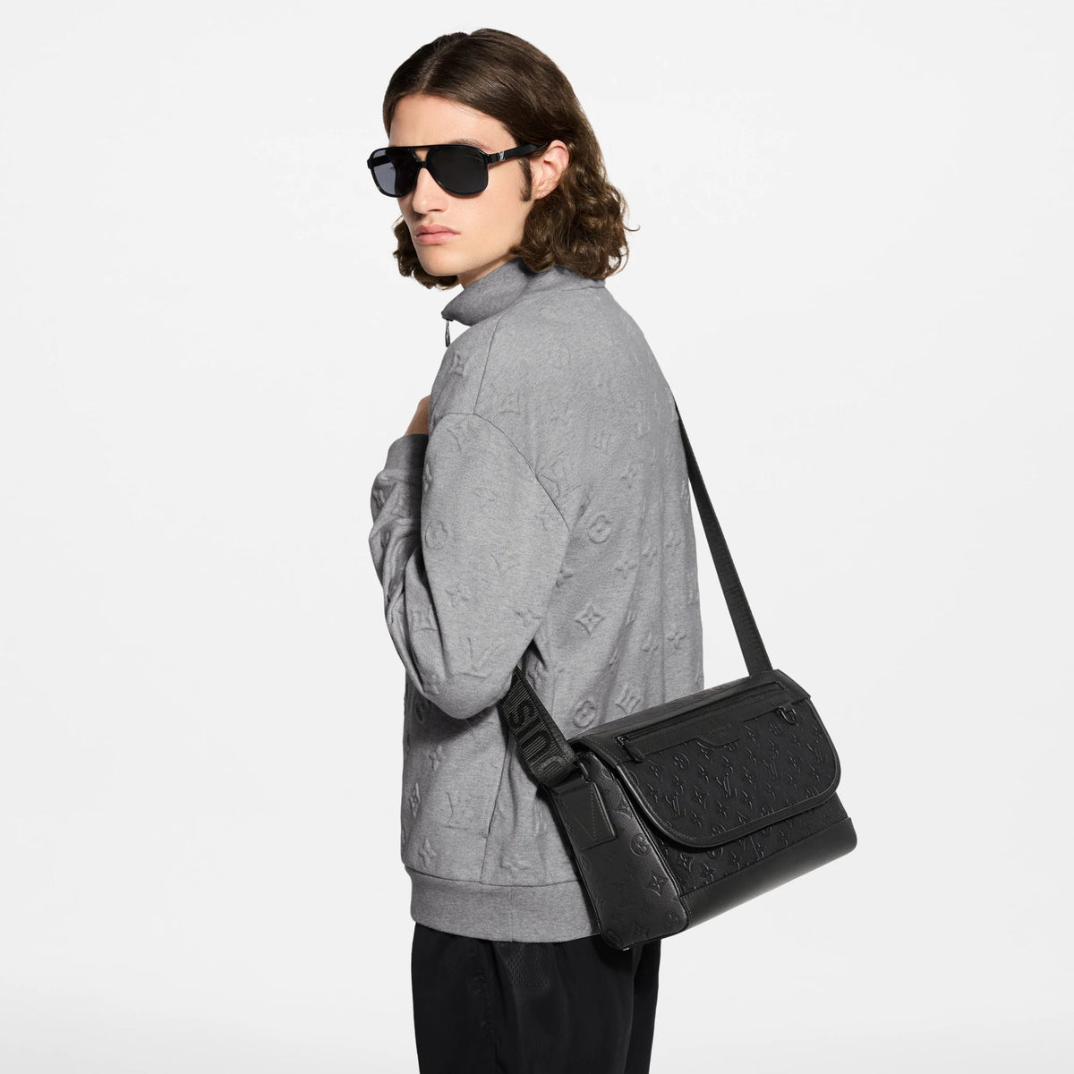 Men's Courrier Messenger Bag Khaki
