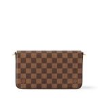 Women's Pochette Félicie Damier Ebene Coated Canvas Chain Wallet N40492