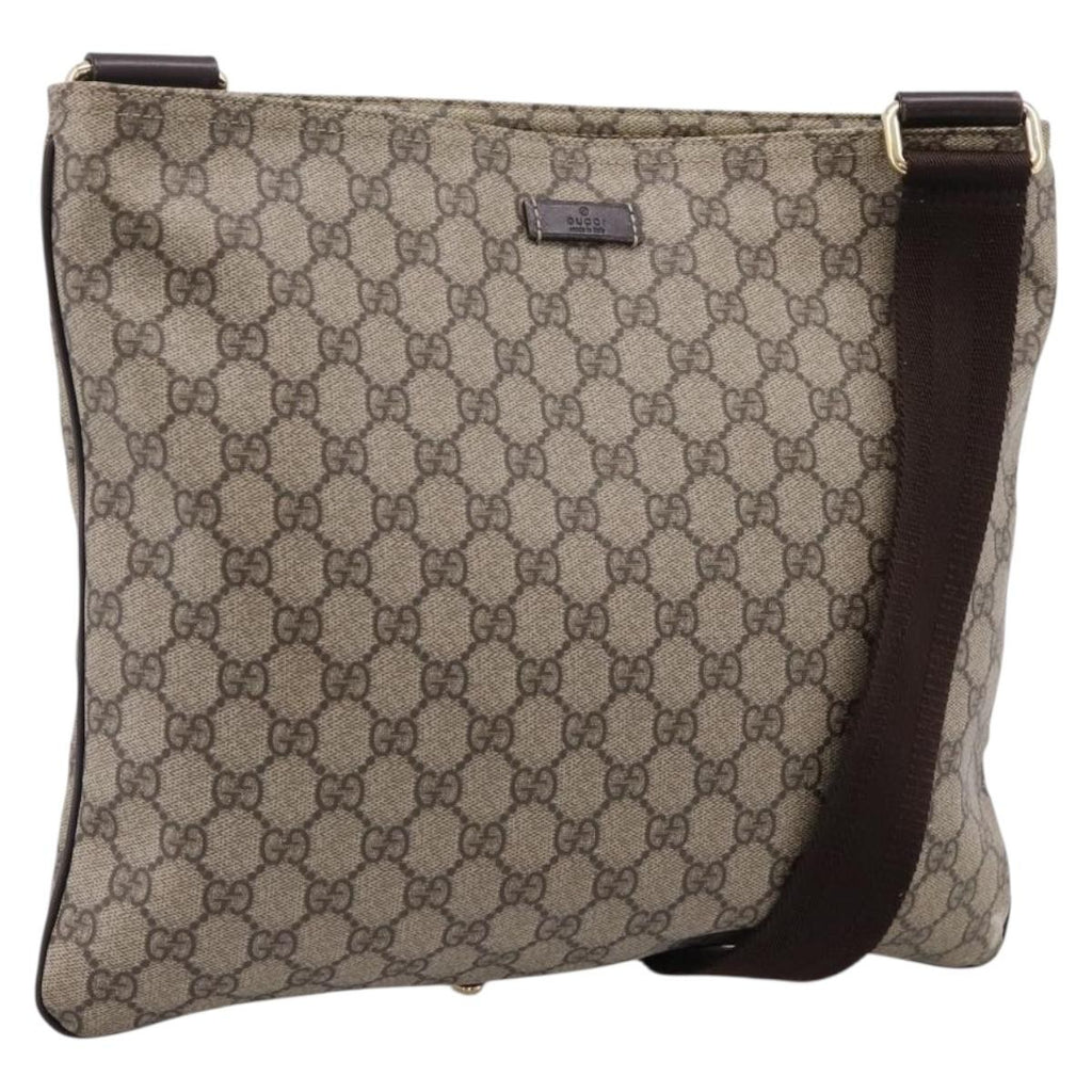 Zip Top Messenger Bag GG Coated Canvas Large