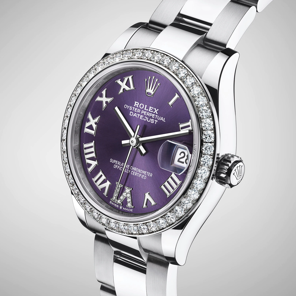 Datejust 31, Oystersteel, 18kt White Gold and diamonds, Ref# 278384RBR-0029