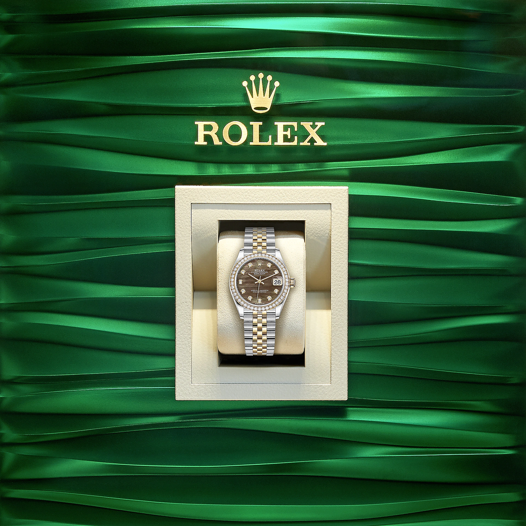 Datejust 31, Oystersteel, 18kt Yellow Gold and diamonds, Ref# 278383RBR-0024
