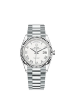 Day-Date, 36mm, Platinum, Ref# 128236-0007