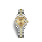 Lady-Datejust 28, Oystersteel and 18k Yellow Gold, Ref# 279383RBR-0021