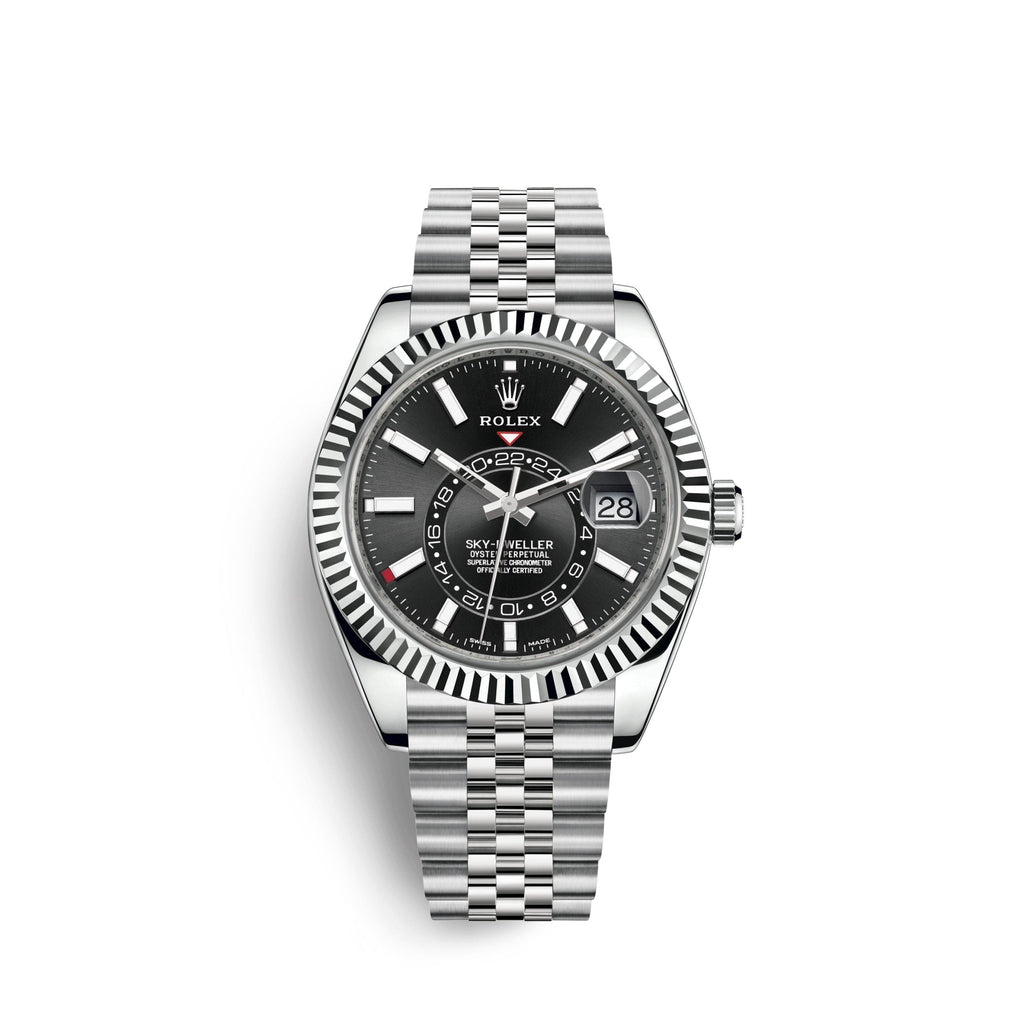 Sky-Dweller 42mm, Oystersteel and 18k White Gold, Ref# 326934-0006