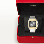 Santos de CT Large Two-Tone Grey Dial Bracelet/Strap Watch