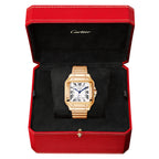 Santos de CT Medium Automatic 18ct Rose Gold Bracelet Watch